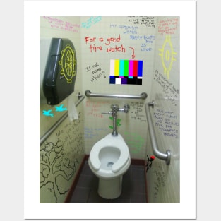 Inspirational Toilet Stall (No Signal) Posters and Art